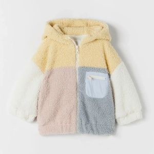 Zara Baby Color Block Fleece Jacket 18-24 mo